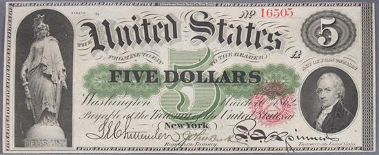 United States Legal Tender $5.00