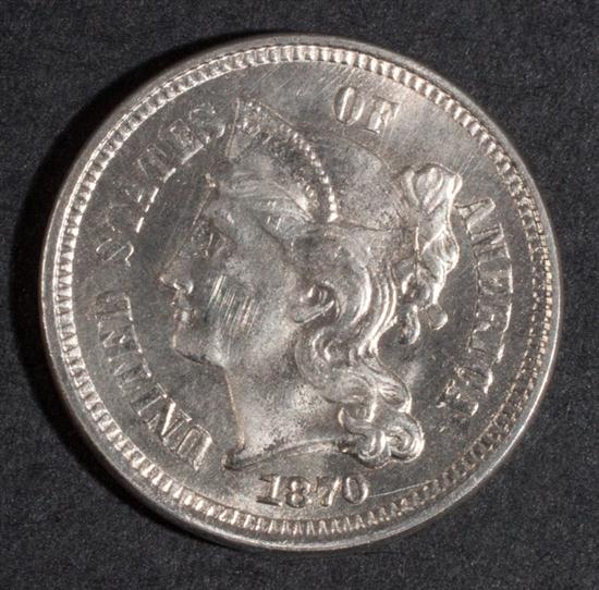 United States nickel three-cent