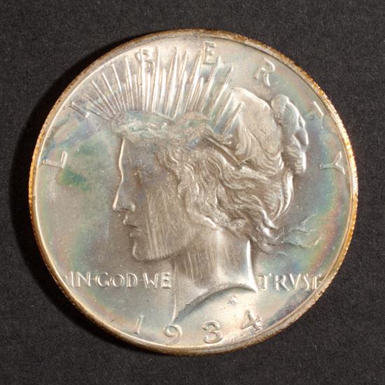 United States Peace type silver