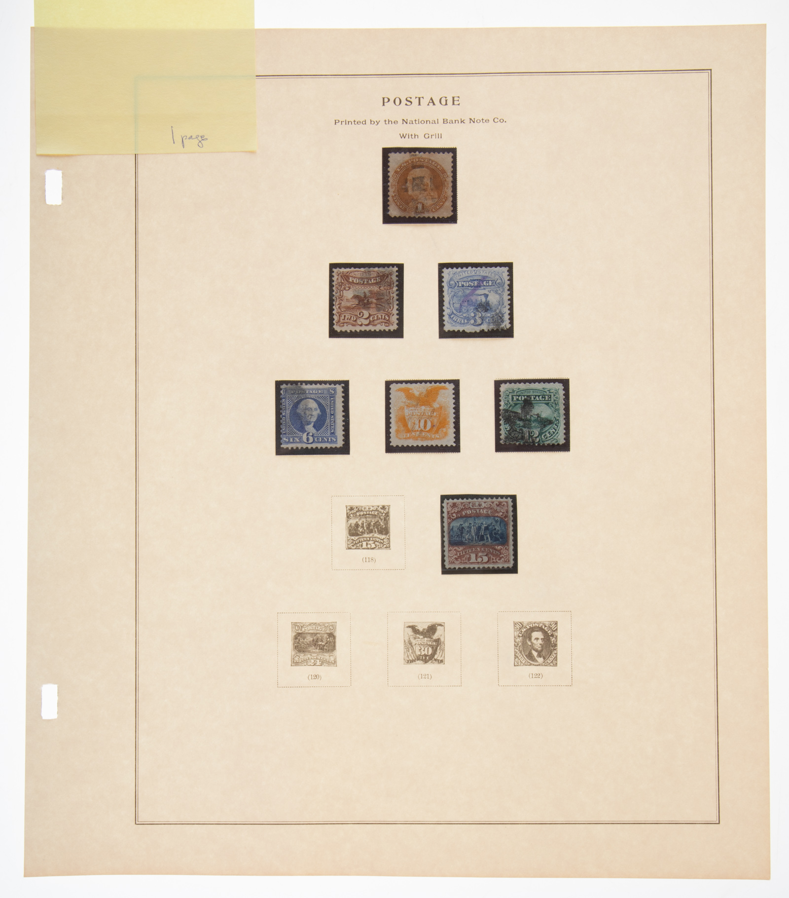 UNITED STATES POSTAGE STAMPS, ISSUE