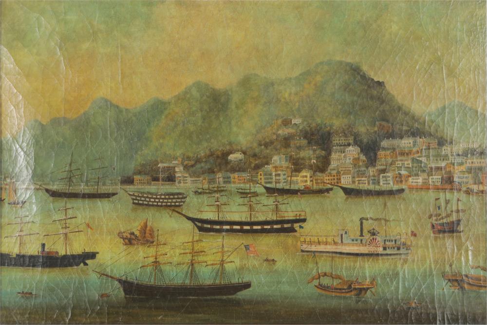 UNKNOWN ARTIST: PORT SCENEoil on