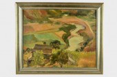 UNKNOWN ARTIST: RURAL LANDSCAP