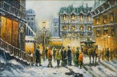 UNKNOWN ARTIST, SNOWY NIGHT IN