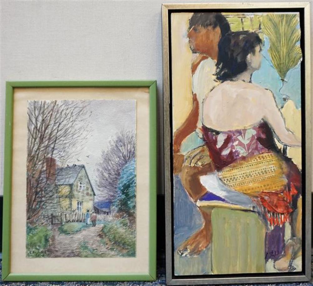 UNKNOWN ARTIST, TETE A TETE, OIL ON