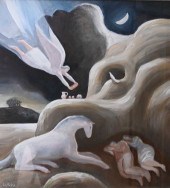 UNKNOWN, WHIMSICAL FIGURES WIT