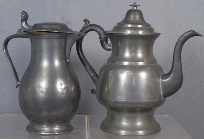 Unmarked American pewter coffee