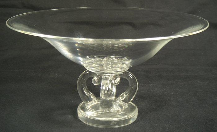 Unmarked crystal compote in the