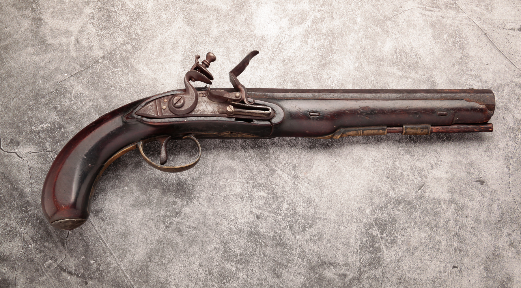 UNMARKED FLINTLOCK PISTOL WITH
