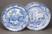 Unmarked Spode blue transferwa