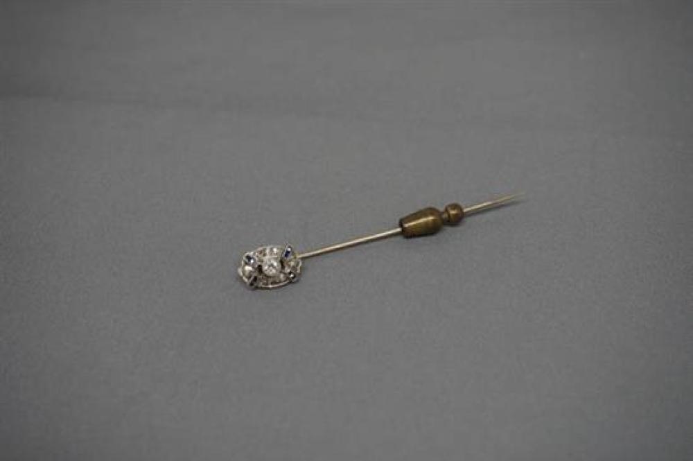 UNMARKED WHITE-GOLD, DIAMOND AND