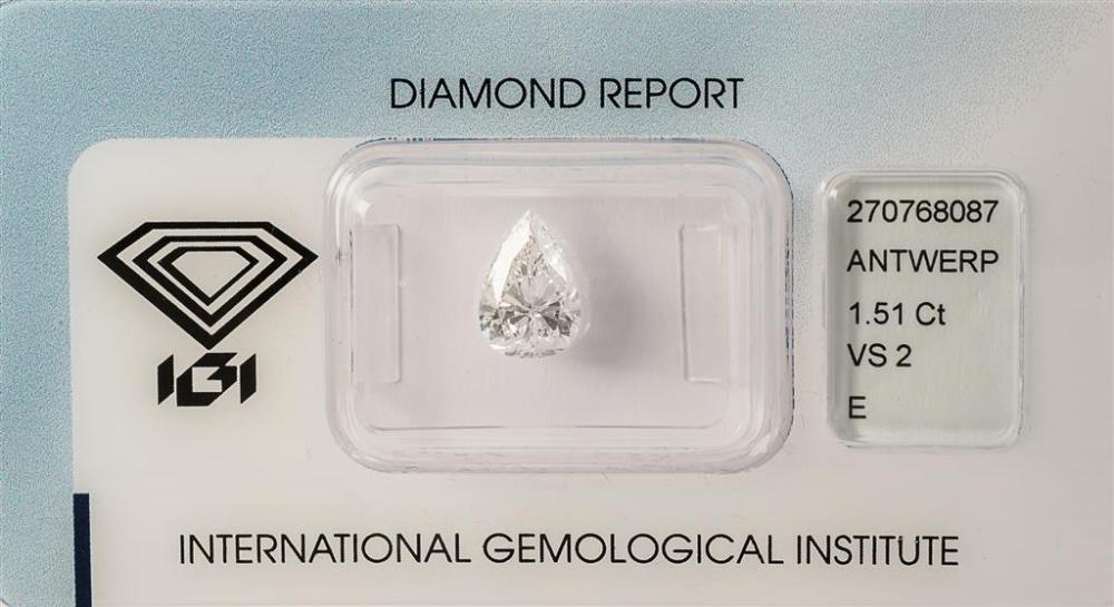 UNMOUNTED 1.51-CARAT PEAR