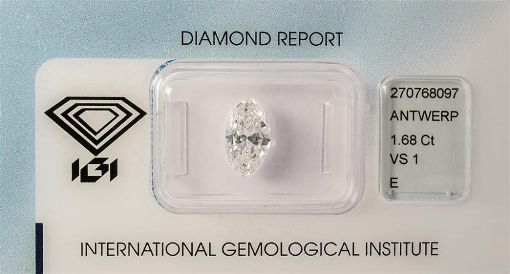 UNMOUNTED 1.68-CARAT MARQUISE