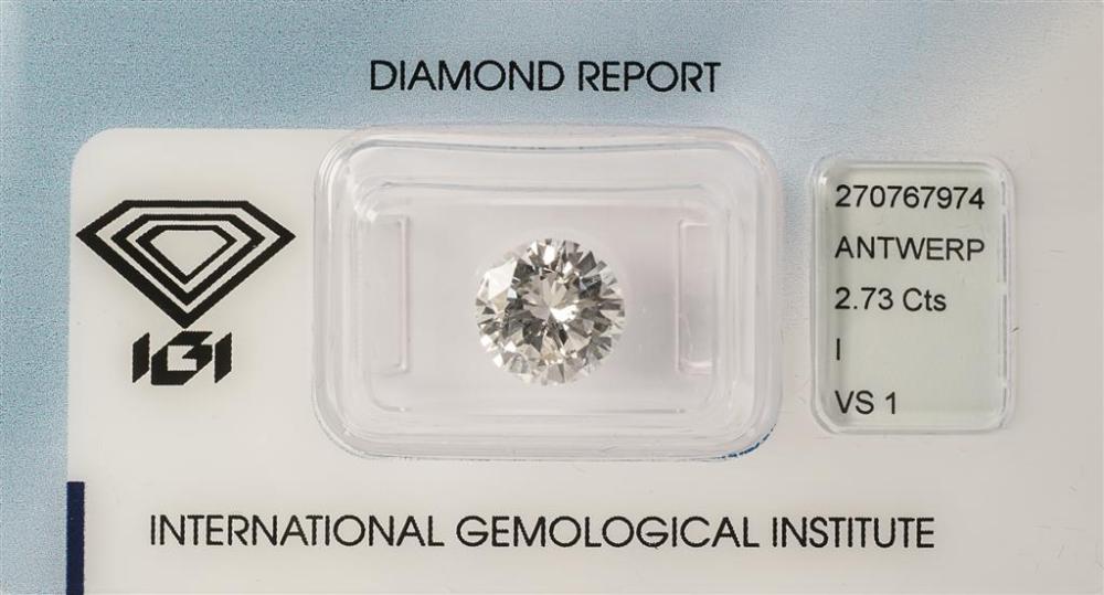 UNMOUNTED 2.73-CARAT ROUND