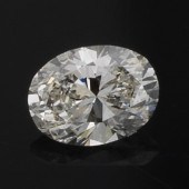 UNMOUNTED OVAL FACETED CUT DIA