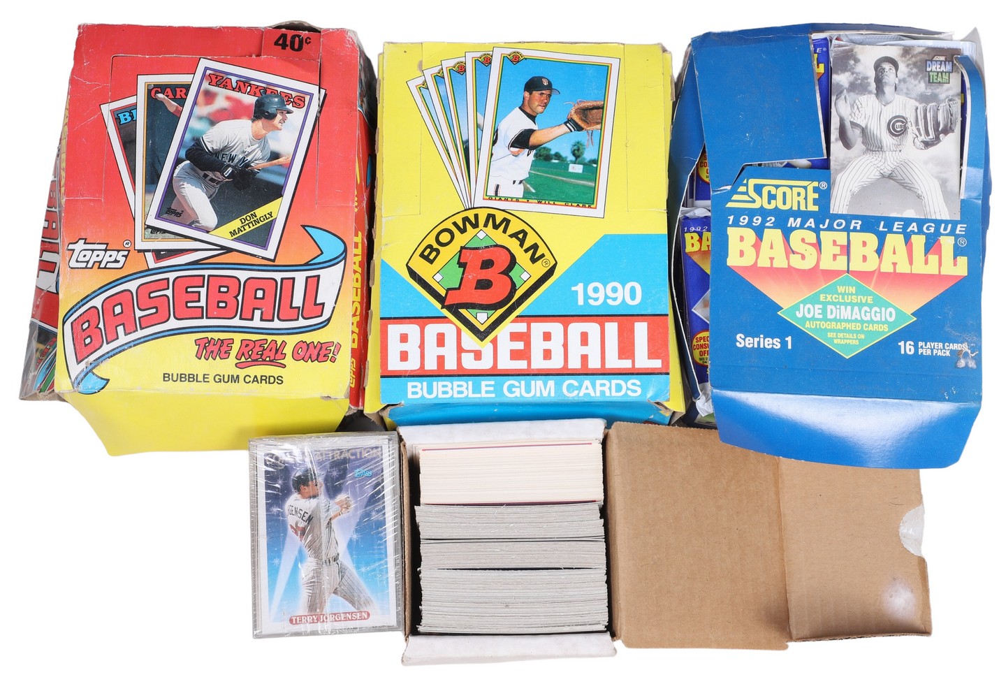 Unopened baseball pack lot to