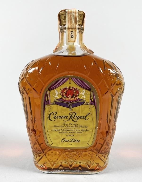 UNOPENED CROWN ROYAL WHISKY 1970S