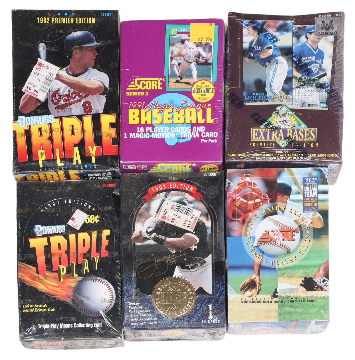 Unopened Retail Box Baseball