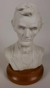 UNPAINTED BUST OF ABRAHAM LINC