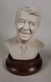UNPAINTED RONALD REAGAN BUST B