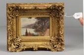 Unsgn. Oil/board landscape in