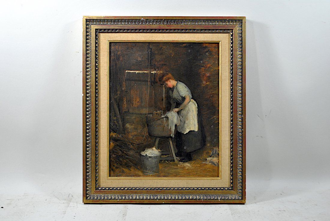 UNSIGNED AUGUSTE BOULARD OIL ON