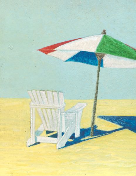 UNSIGNED BEACH SCENE, ATTR.