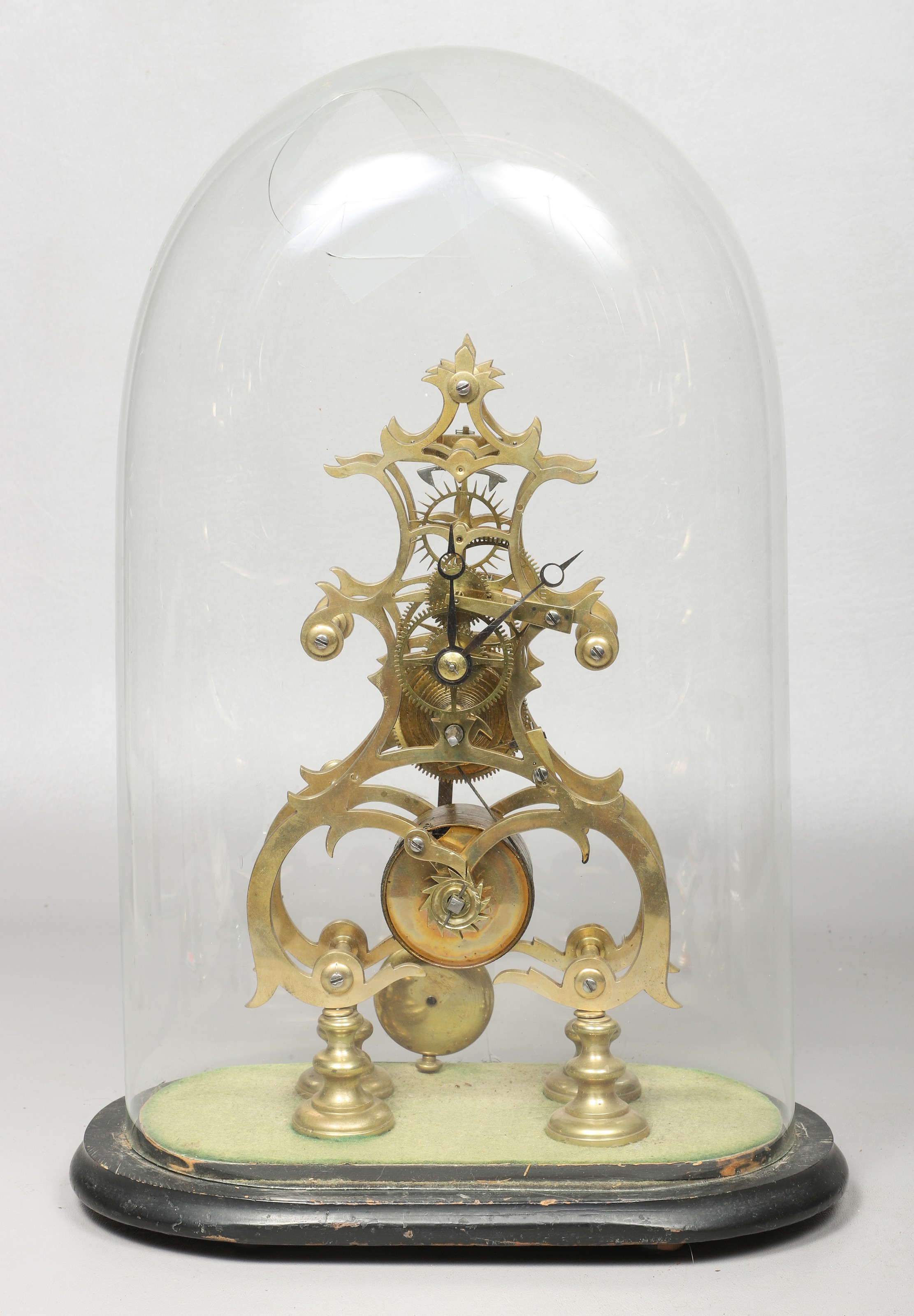 Unsigned Brass Fusee Skeleton