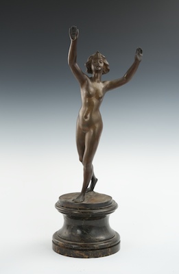 Unsigned Bronze of a Nude Nude.