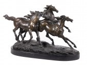 UNSIGNED BRONZE TABLE STATUE O