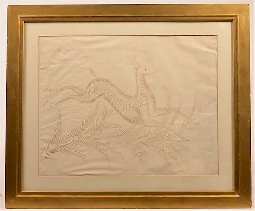 UNSIGNED CALLIGRAPHY DRAWING OF A