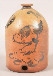 UNSIGNED EARTHENWARE SLIP DECO