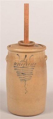 UNSIGNED FOUR GALLON STONEWARE