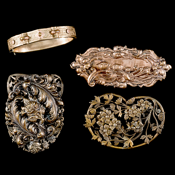 Unsigned Group of Brooches and a