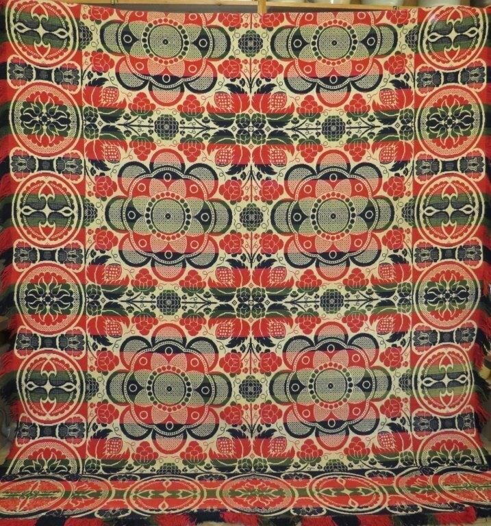 UNSIGNED JACQUARD WOVEN COTTON &
