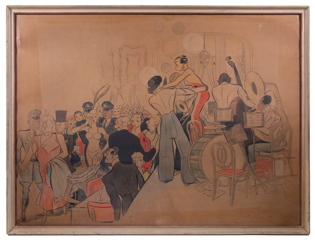 UNSIGNED JAZZ AGE ILLUSTRATION