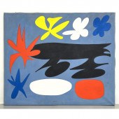 Unsigned Joan Miro Style Paint