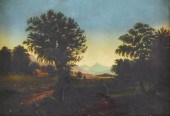 UNSIGNED LANDSCAPE, OIL ON CAN