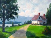 UNSIGNED LANDSCAPE PAINTING, O