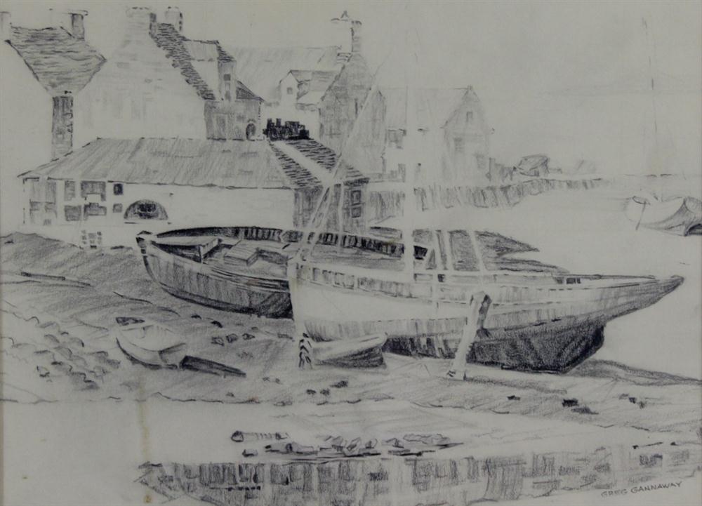 UNSIGNED LANDSCAPE Watercolor: 11