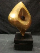 Unsigned. Midcentury Bronze Sc