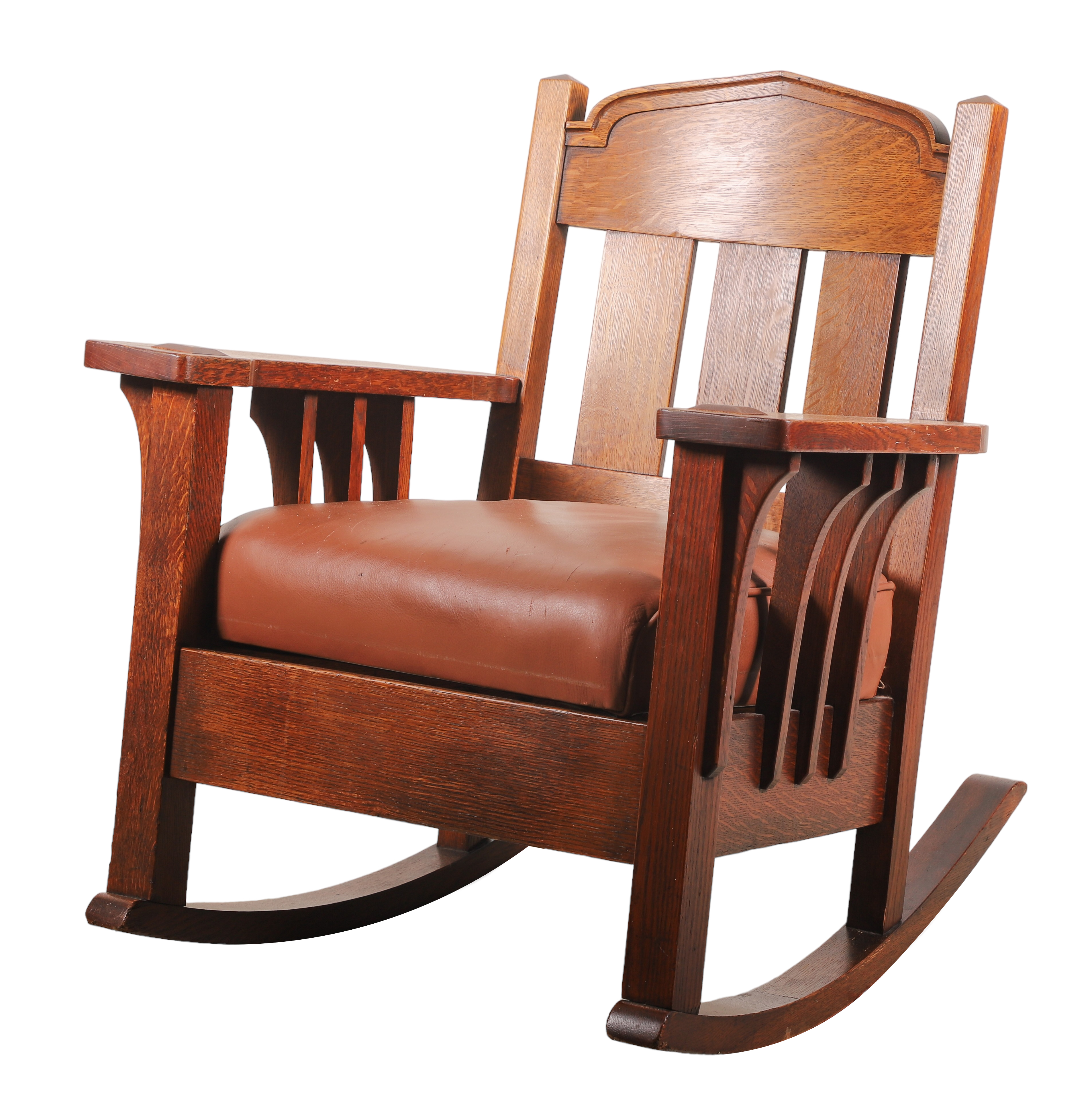 Unsigned oak Arts and Crafts