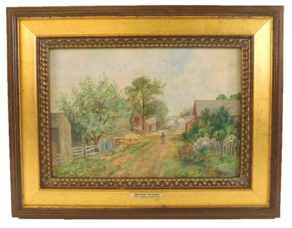 UNSIGNED OIL ON BOARD, "QUIET