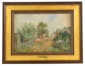 UNSIGNED OIL ON BOARD, "QUIET