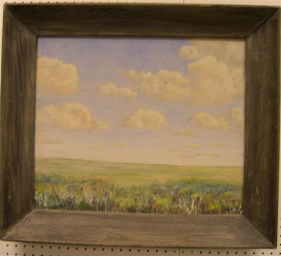 Unsigned oil on canvas board 
