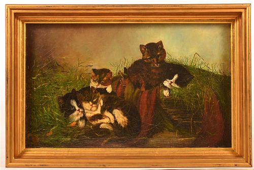 UNSIGNED OIL ON CANVAS PAINTING