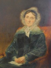 UNSIGNED OIL ON WOOD PANEL, 20
