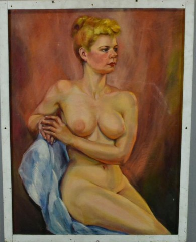 UNSIGNED OIL PAINTING ON CANVAS