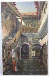 UNSIGNED OIL PAINTING ON CANVA