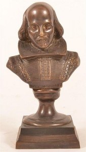 UNSIGNED VINTAGE BRONZE BUST O