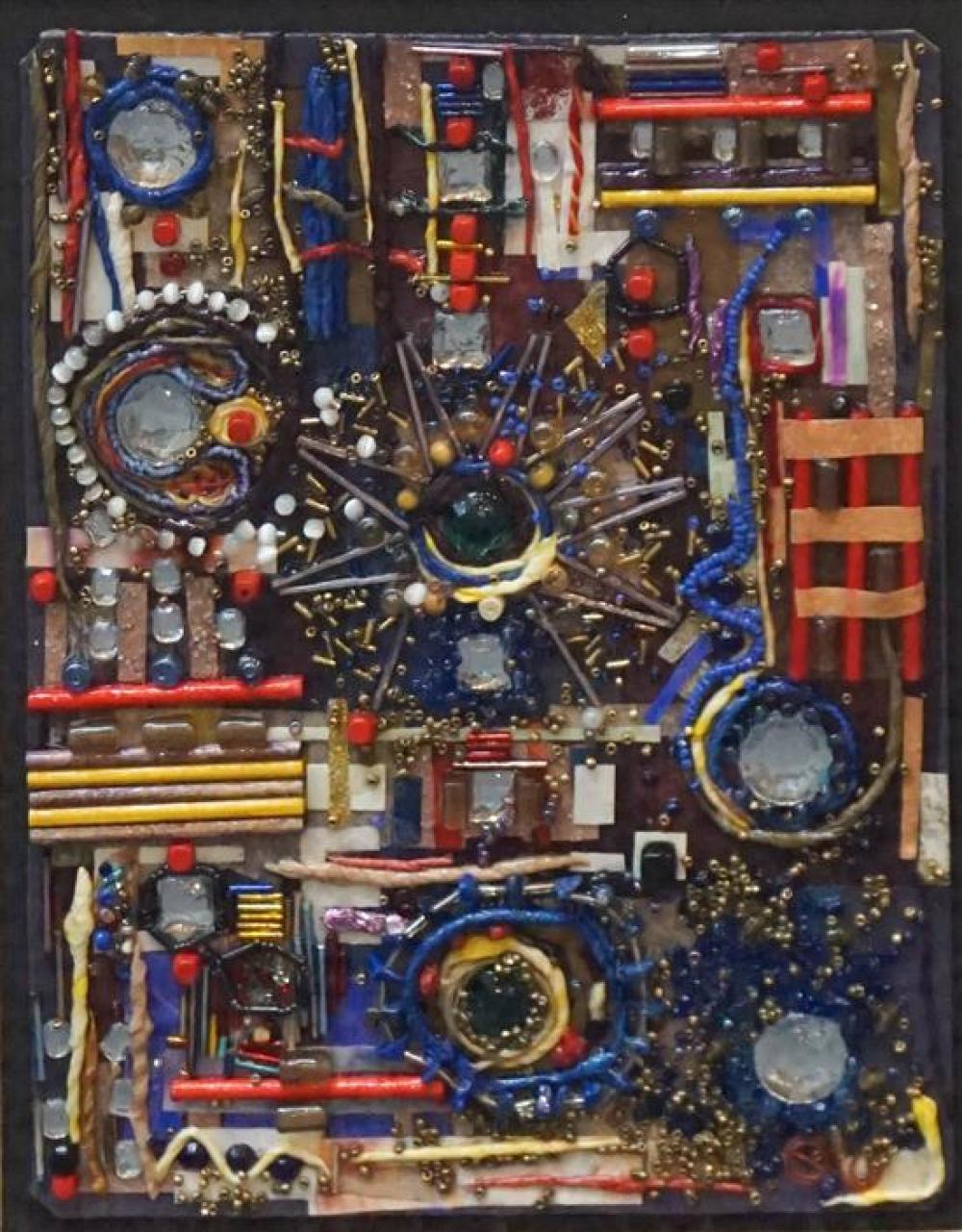 UNTITLED ABSTRACT, MIXED MEDIA IN